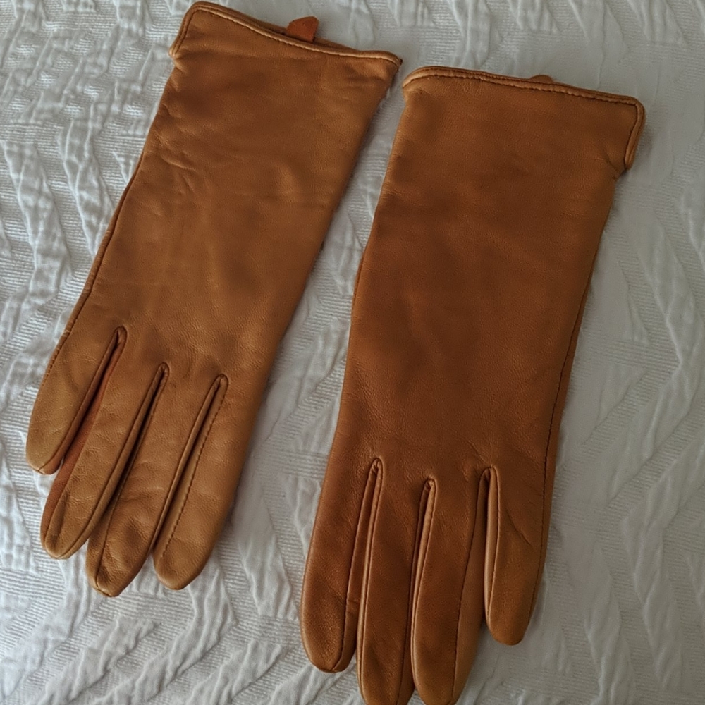 Genuine leather gloves H&M
